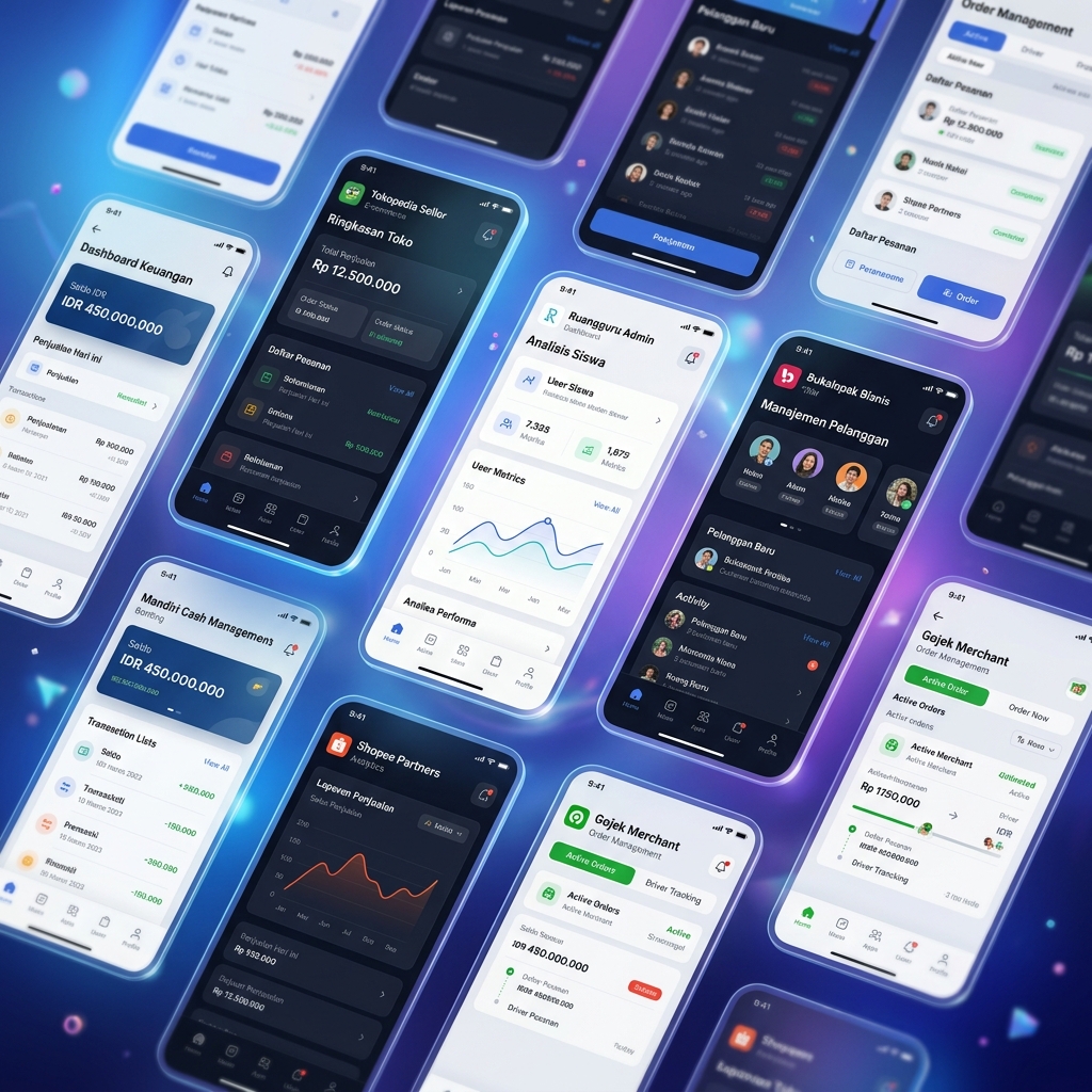Showcase aplikasi mobile yang dikembangkan Natif